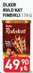 ÜLKER RULOKAT FINDIKLI GOFRET 170 G fiyat ve kampanya bilgisi